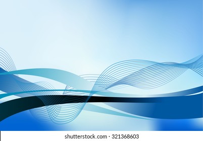 abstract flowing water wave vector background design element