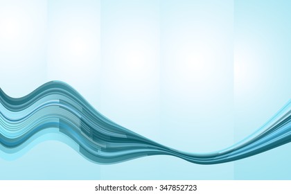abstract flowing water wave vector background design element