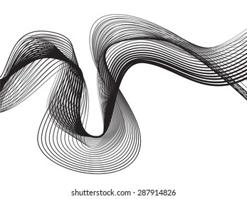 abstract flowing wave design layout vector background