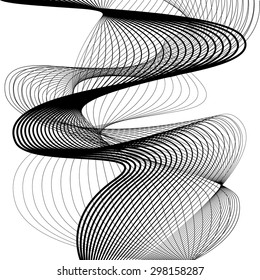 abstract flowing wave design layout vector background