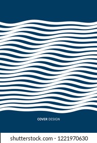 Resumen de las líneas de onda que fluyen. Fondo ondulado 3D. Efecto dinámico. Plantilla para álbumes, folletos, pancartas y carteles. Ilustración vectorial.