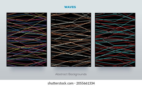 Abstract flowing wave lines. Background with a colored dynamic waves. Good design element for concept of music, party, technology etc.
