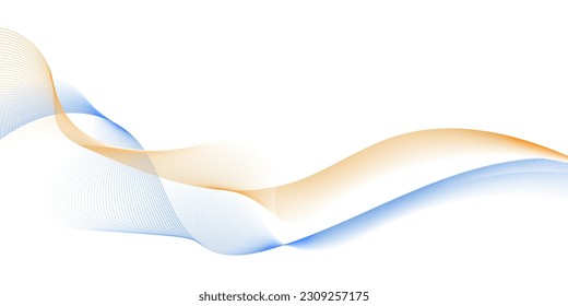 Abstract flowing wave lines. Design element for technology, science, modern concept.vector eps 10