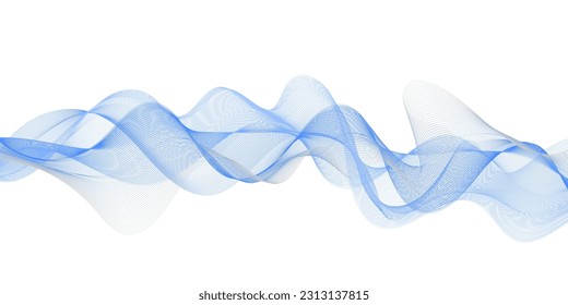 Abstract flowing wave lines. Design element for technology, science, modern concept.vector eps 10