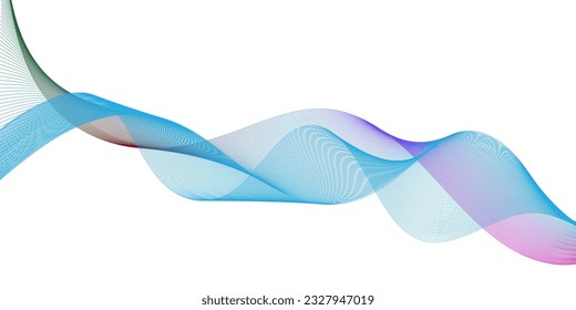 Abstract flowing wave lines. Design element for technology, science, modern concept.vector eps 10