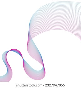 Abstract flowing wave lines. Design element for technology, science, modern concept.vector eps 10