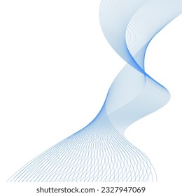 Abstract flowing wave lines. Design element for technology, science, modern concept.vector eps 10