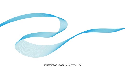 Abstract flowing wave lines. Design element for technology, science, modern concept.vector eps 10