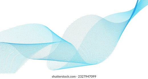 Abstract flowing wave lines. Design element for technology, science, modern concept.vector eps 10