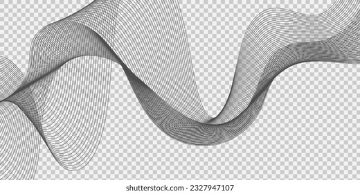 Abstract flowing wave lines. Design element for technology, science, modern concept.vector eps 10