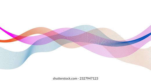 Abstract flowing wave lines. Design element for technology, science, modern concept.vector eps 10