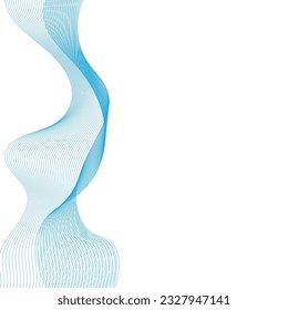 Abstract flowing wave lines. Design element for technology, science, modern concept.vector eps 10