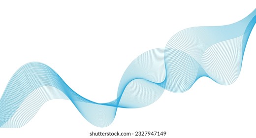 Abstract flowing wave lines. Design element for technology, science, modern concept.vector eps 10