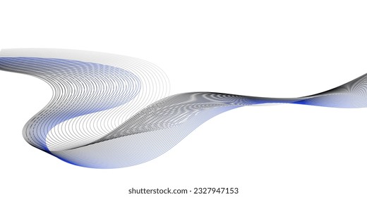 Abstract flowing wave lines. Design element for technology, science, modern concept.vector eps 10