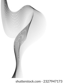 Abstract flowing wave lines. Design element for technology, science, modern concept.vector eps 10
