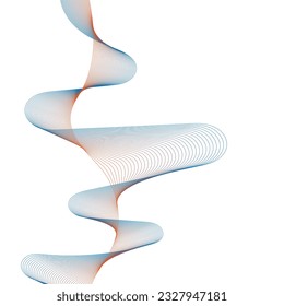 Abstract flowing wave lines. Design element for technology, science, modern concept.vector eps 10