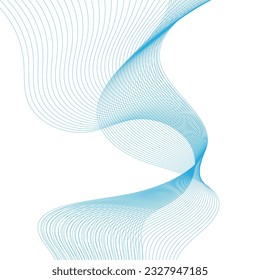 Abstract flowing wave lines. Design element for technology, science, modern concept.vector eps 10