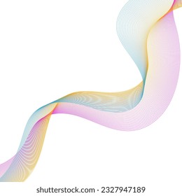 Abstract flowing wave lines. Design element for technology, science, modern concept.vector eps 10