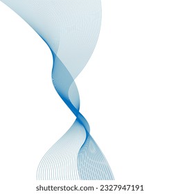 Abstract flowing wave lines. Design element for technology, science, modern concept.vector eps 10