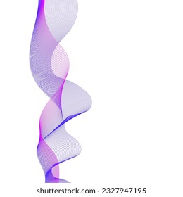 Abstract flowing wave lines. Design element for technology, science, modern concept.vector eps 10