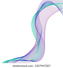 Abstract flowing wave lines. Design element for technology, science, modern concept.vector eps 10