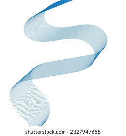 Abstract flowing wave lines. Design element for technology, science, modern concept.vector eps 10