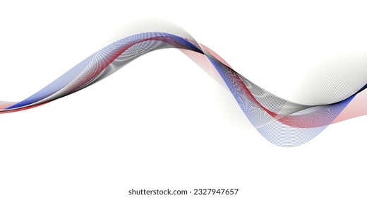 Abstract flowing wave lines. Design element for technology, science, modern concept.vector eps 10