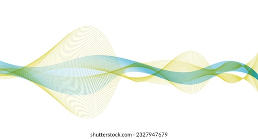 Abstract flowing wave lines. Design element for technology, science, modern concept.vector eps 10