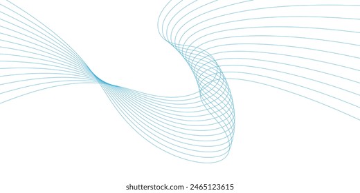 Abstract flowing wave lines. Design element for technology, science, modern concept.vector eps 10	

