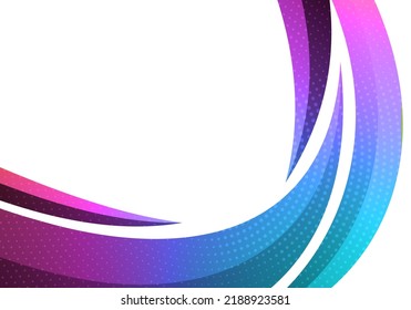 Abstract flowing wavy lines. Colorful dynamic wave. Vector design element for concept of music, party, technology, modern.
