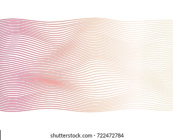 Abstract flowing wavy lines surface background by colorful soft tone color for design element, banner, background