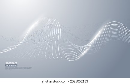 Abstract flowing wavy lines. Vector Illustration