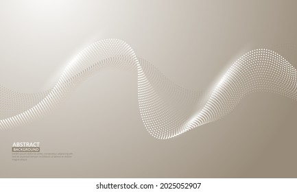 Abstract flowing wavy lines. Vector Illustration