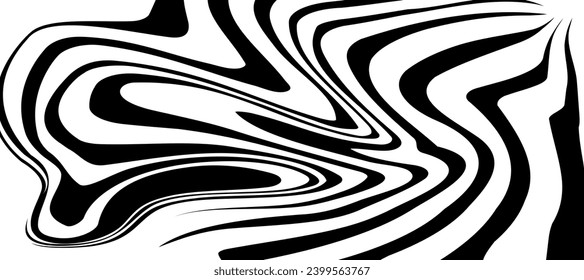 abstract flowing zebra wavy lines background