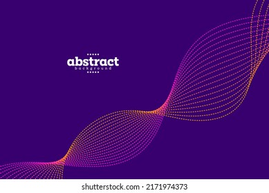 abstract flowline in gradient orange and violet background. comunication theme can be use for advertisement poster website banner brochure template product package design and label vector eps.