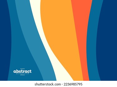 abstract flowline striped ocean wave curve tropical theme background for website UI template business Annual reports, flyer, poster, cover friendly use vector EPS.