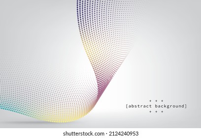 abstract flown line in curve with neon color on gray background can be use for technology advertisement or presentaion website template food and drink label vector eps.