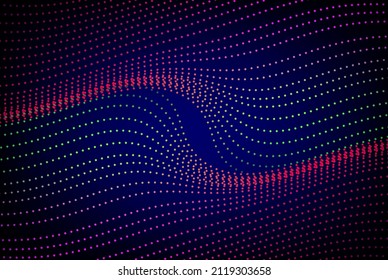 línea de vuelo abstracta con punto flotante sobre fondo azul de la marina se puede usar para publicidad de productos sitio web-tentador folleto decoración papel tapiz Vector eps