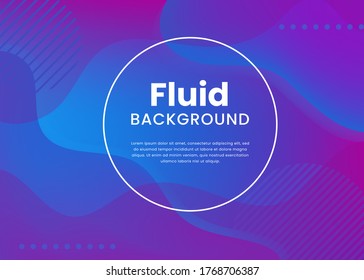 Abstract Fluid 3D Background with Liquid Modern Shapes . Isolated Vector Elements 