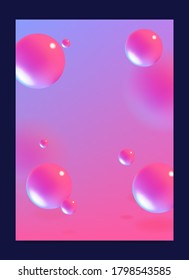 Abstract Fluid 3D Background with Liquid Modern Shapes . Isolated Vector Elements 