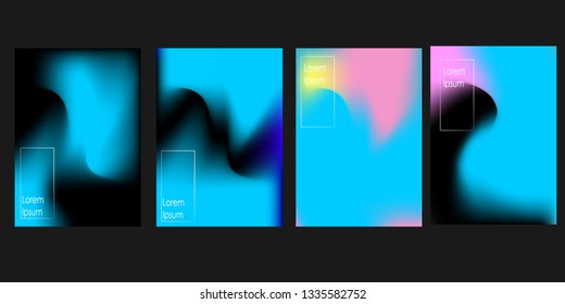 Abstract fluid 3d shapes vector trendy liquid colors background.with Modern composition vector template for brochure, leaflet, flyer, cover, catalog in A4 size
