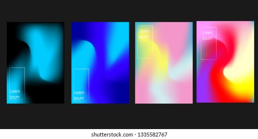 Abstract fluid 3d shapes vector trendy liquid colors background.with Modern composition vector template for brochure, leaflet, flyer, cover, catalog in A4 size