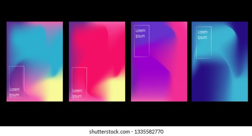 Abstract fluid 3d shapes vector trendy liquid colors background.with Modern composition vector template for brochure, leaflet, flyer, cover, catalog in A4 size