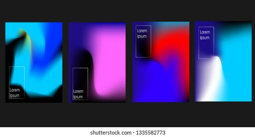 Abstract fluid 3d shapes vector trendy liquid colors background.with Modern composition vector template for brochure, leaflet, flyer, cover, catalog in A4 size