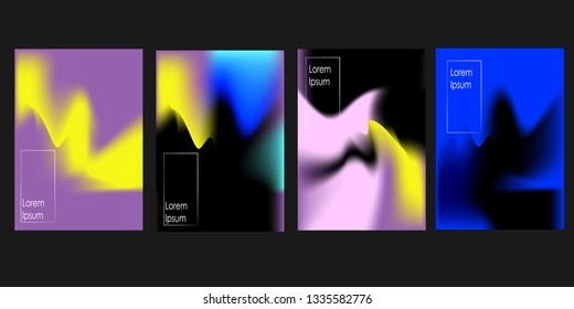 Abstract fluid 3d shapes vector trendy liquid colors background.with Modern composition vector template for brochure, leaflet, flyer, cover, catalog in A4 size