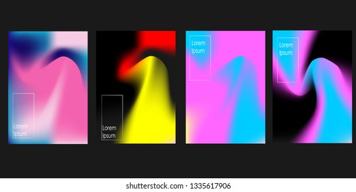 Abstract fluid 3d shapes vector trendy liquid colors background.with Modern composition vector template for brochure, leaflet, flyer, cover, catalog in A4 size