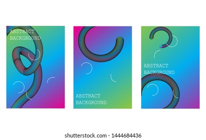 Abstract fluid 3d shapes vector trendy liquid colors background.with Modern composition vector template for brochure, leaflet, flyer, cover, catalog in A4 size