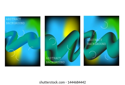 Abstract fluid 3d shapes vector trendy liquid colors background.with Modern composition vector template for brochure, leaflet, flyer, cover, catalog in A4 size