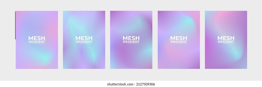 Abstract fluid 3d shapes vector trendy liquid colors backgrounds set. Modern vector template for brochure, leaflet, flyer, cover, catalog in A4 size. Colored fluid graphic composition