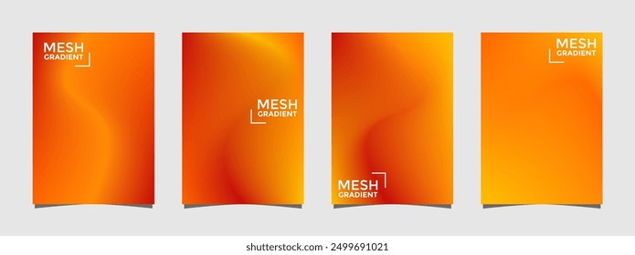 Abstract fluid 3d shapes vector trendy liquid colors backgrounds set. Modern vector template for brochure, leaflet, flyer, cover, catalog in A4 size. Colored fluid graphic composition. Editable vector